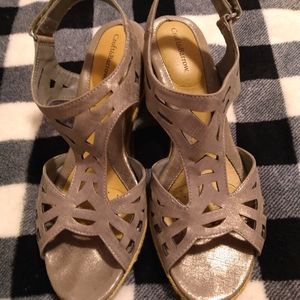 Croft&Barrow wedge sandals, size 9